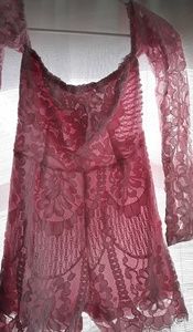 Pink lace Romper